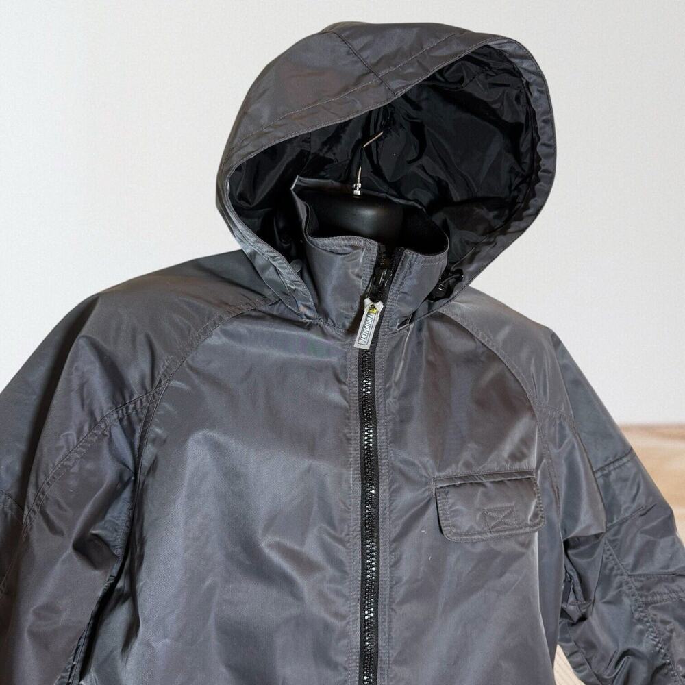 BT Equipment Boston Traders Chore Utility Jacket Sz S Men Heavy Nylon Army Green - Picture 2 of 9